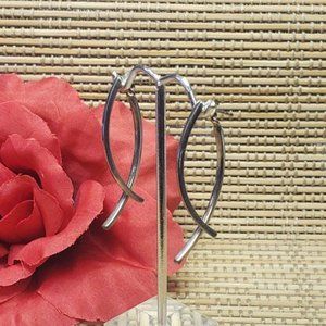 925 Sterling Silver 2 Way Front Back Earrings